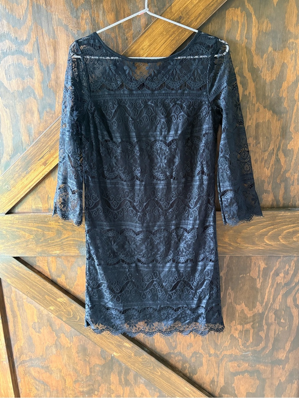 Max Studio Black Lace Mini Dress